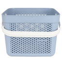 PANIER DESIGN PLASTIQUE 12 LITRES MIX ROSE/ROUGE/BLEU/GRIS/BLANC