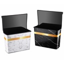 1 PC RANGEMENT PLACARD CUISINE 2 LITRES MIX BLANC/NOIR MARBRE