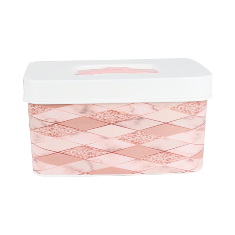 BOITE RANGEMENT DESIGN 1.1 LITRES MIX ROSE/BLANC/NOIR