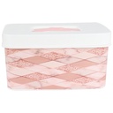 BOITE RANGEMENT DESIGN 4 LITRES MIX ROSE/BLANC/NOIR