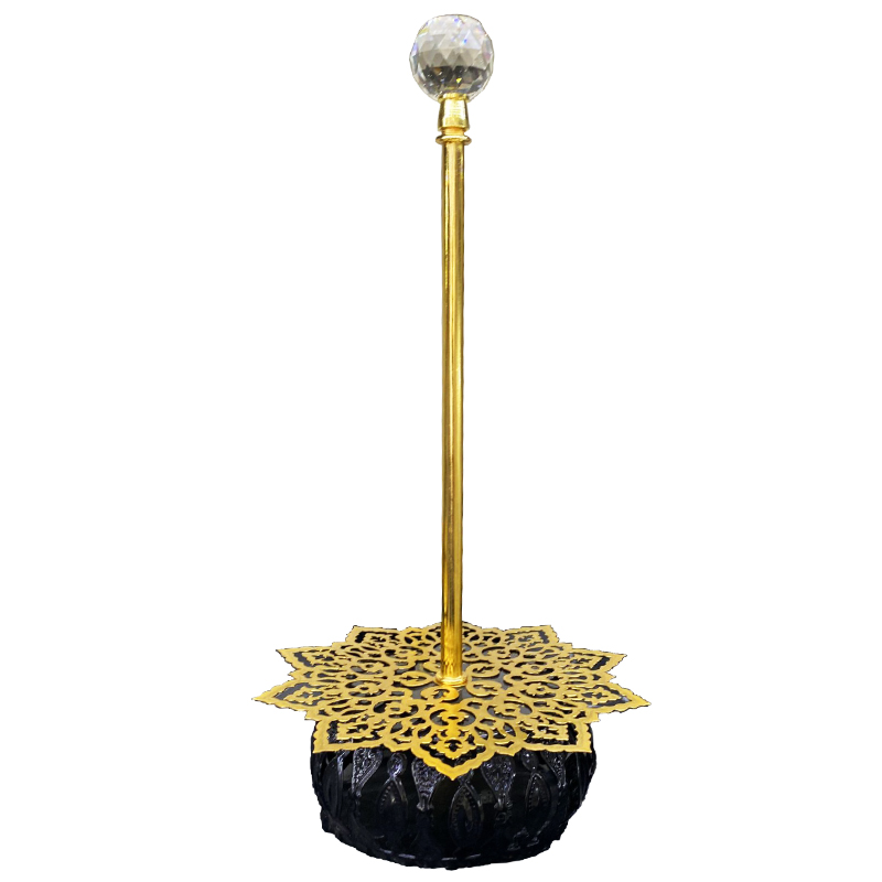 PORTE SERVIETTE 30X12 CM SOCLE METAL MIX OR/ARGENT