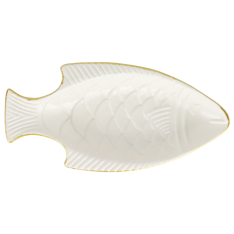 PLAT CERAMIQUE 20X10 CM COULEUR BLANC