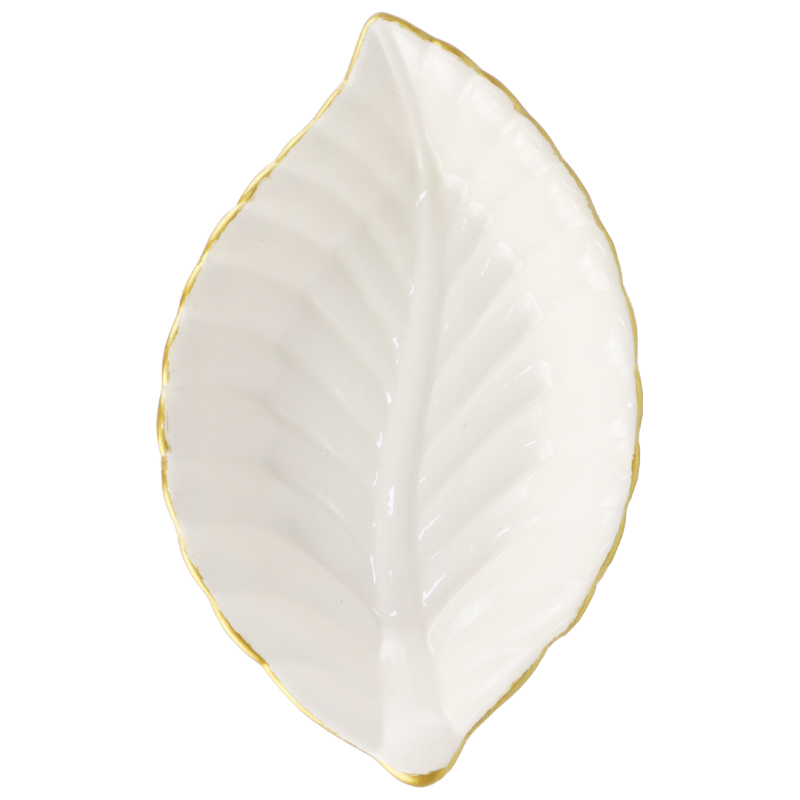 PLAT CERAMIQUE 17X11X3 CM COULEUR BLANC