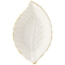 PLAT CERAMIQUE 17X11X3 CM COULEUR BLANC