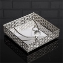 PORTE PAPIER DESIGN NIL 18X18 CM MODELE ARGENT