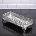 PLATEAU DECO DESIGN NIL 31X14 CM MODELE ARGENT