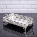 PLATEAU DECO DESIGN NIL RECTANGULAIRE 40X18 CM MODELE ARGENT