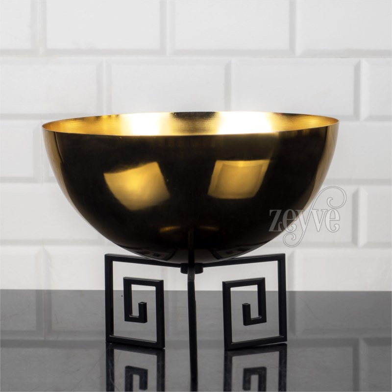 VASE DESIGN 20X25 CM MODELE OR - METAL 