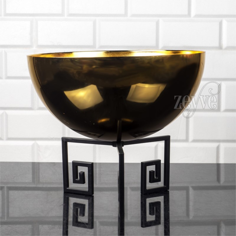 VASE DESIGN 25X30 CM MODELE OR - METAL