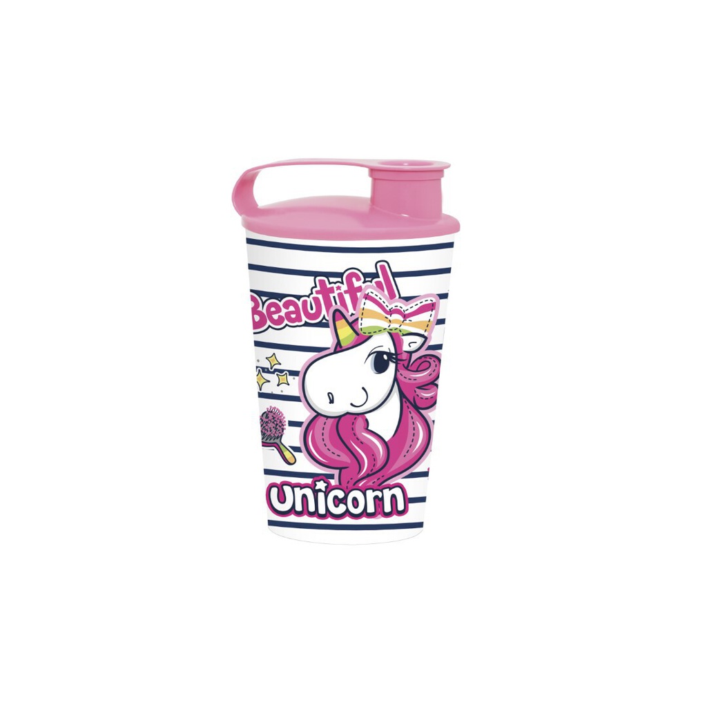 GOBELET PLASTIQUE ENFANT 340 CC ROSE