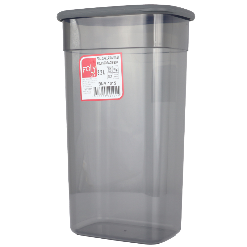 RANGEMENT ALIMENTS SEC PLASTIQUE 3.2 LITRES COULEUR MAT