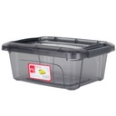 BOITE RANGEMENT PLASTIQUE 1.2 LITRES 14.5X19.5X7.5 CM COULEUR MAT 