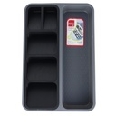 RANGE COUVERTS 26X40X5 CM GRIS