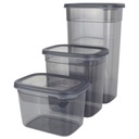 SET 3 BOITES ALIMENTAIRE COULEURS MAT 3.2/2/1.3 LITRES 