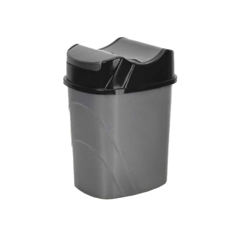 POUBELLE 8.5 LITRES MIX GRIS / BLANC/BEIGE