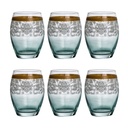 SET 6 VERRES DESIGN LUXE 390 CC 