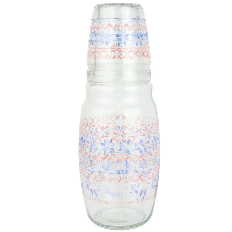 BOUTEILLE AVEC VERRE 1.5 LITRES MIX DESIGNS