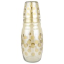 BOUTEILLE AVEC VERRE 1.5 LITRES DESIGN OR