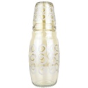 BOUTEILLE AVEC VERRE 1.5 LITRES DESIGN OR