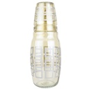 BOUTEILLE AVEC VERRE 1.5 LITRES DESIGN OR
