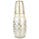 BOUTEILLE AVEC VERRE 1.5 LITRES DESIGN OR