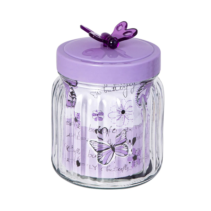 BOCAL VERRE 1 LITRE COULEUR VIOLET