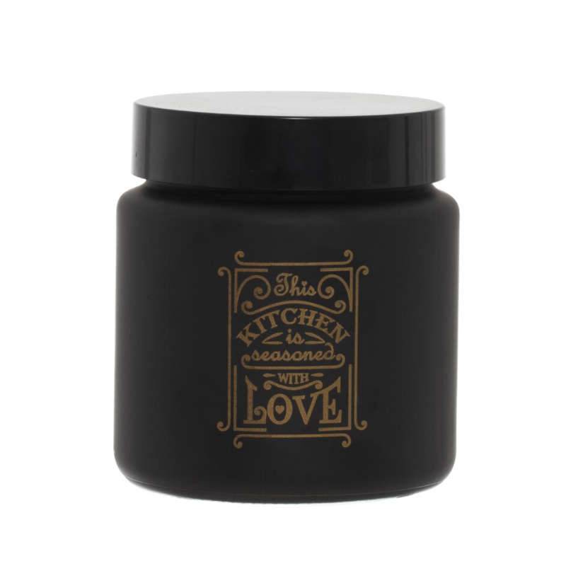 BOCAL VERRE 1 LITRE NOIR