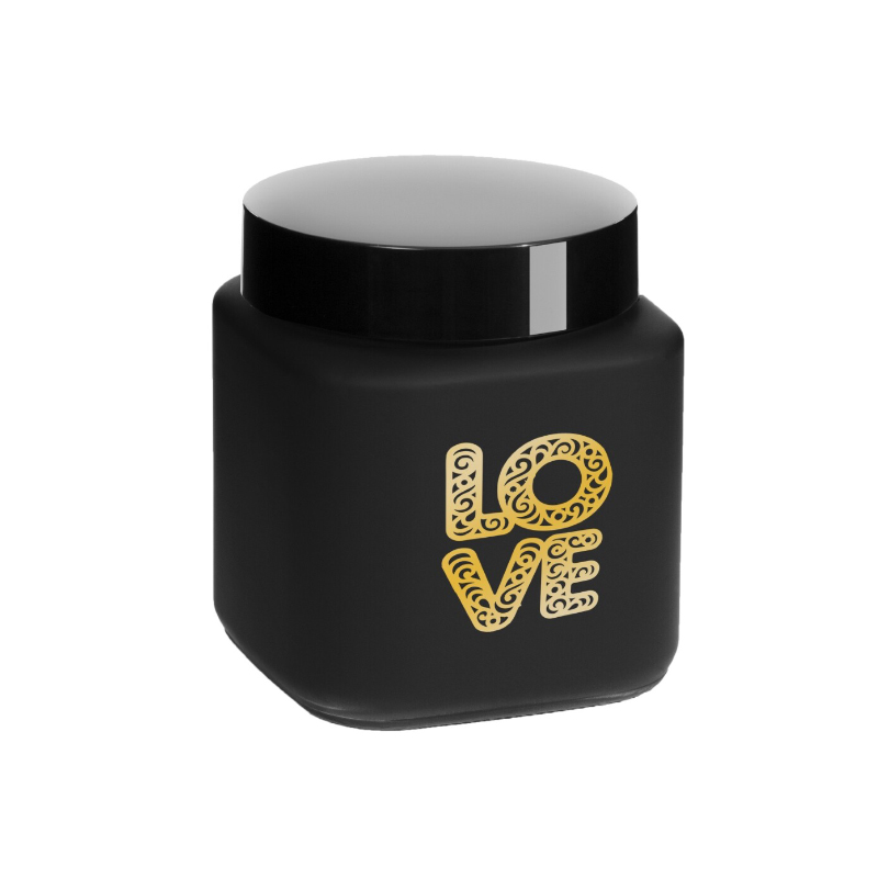 BOCAL VERRE 1 LITRE NOIR