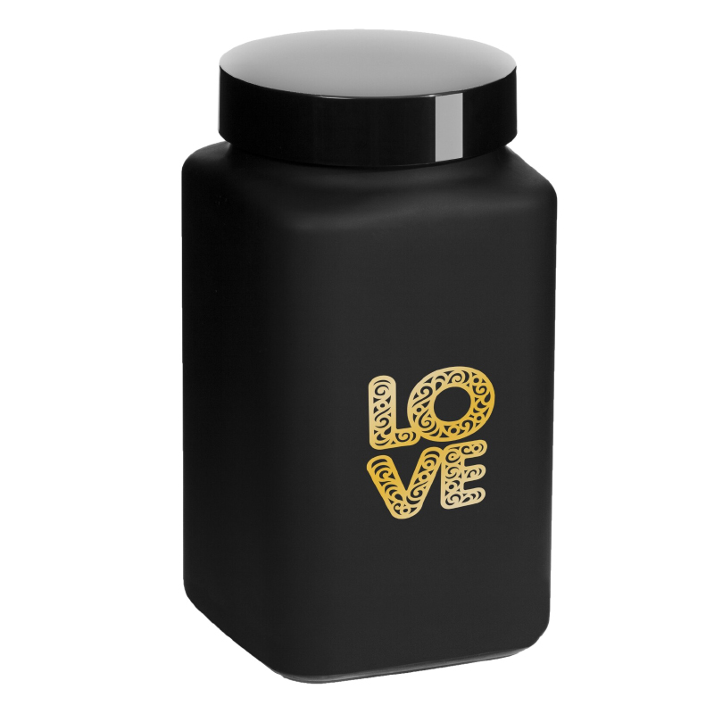 BOCAL VERRE 2 LITRES NOIR