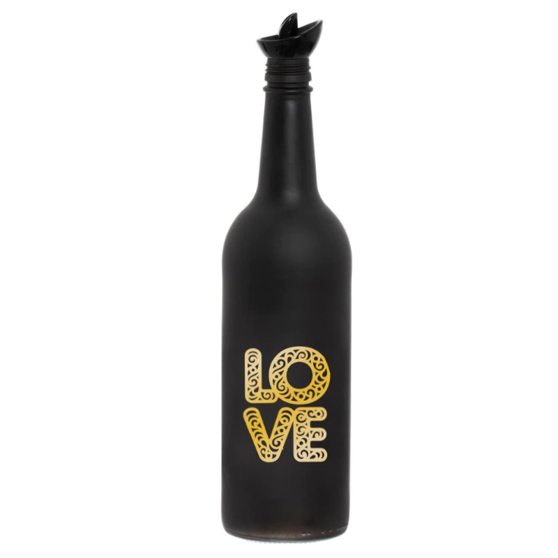 BOUTEILLE HUILE VERRE 750 CC COULEUR NOIR