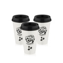 SET 3 GOBELETS CAFE PLASTIQUE COULEUR BEIGE
