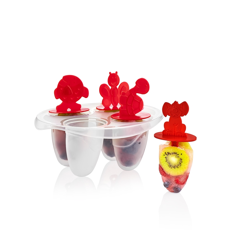 MOULE A GLACE 18X12.5X12.5 CM COULEUR ROUGE 