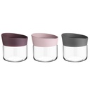 POT VERRE 300 CC MIX ROSE/VIOLET/GRIS