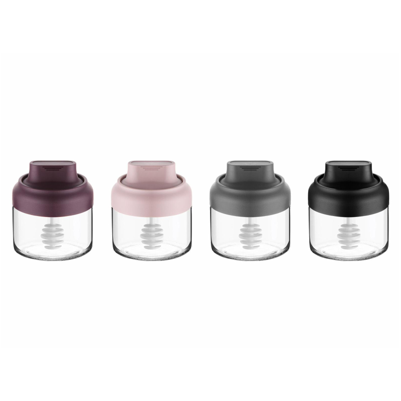 POT VERE A MIEL 300 CC MIX VIOLET/NOIR/GRIS