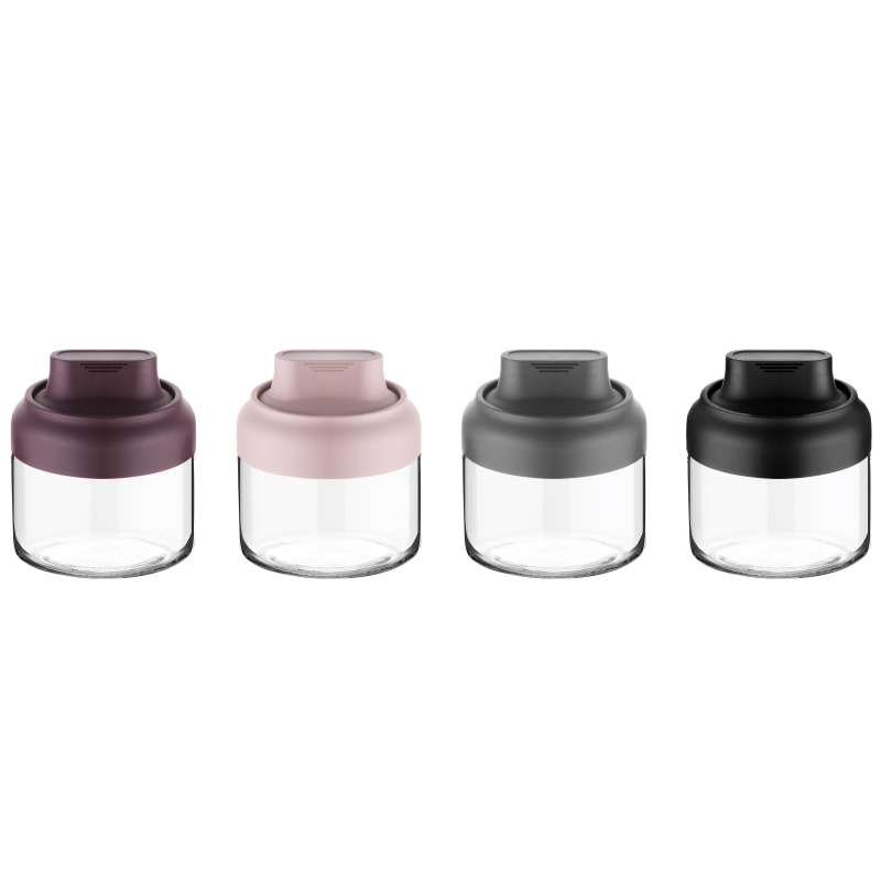 POT VERRE 300 CC MIX VIOLET/NOIR/GRIS