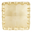 PLATEAU DECO OR PLASTIQUE 24.5 CM 