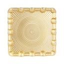 PLATEAU DECO OR PLASTIQUE 19.5 CM 