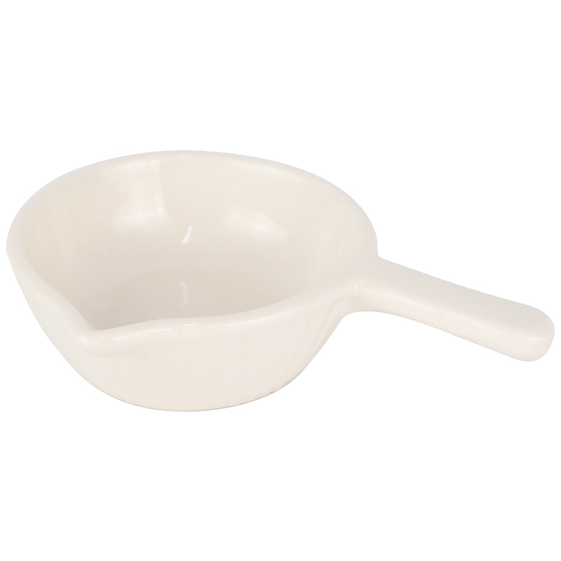 PLAT CERAMIQUE 14X10X4 CM BLANC