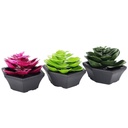 POT FLEUR DECO 7X5 CM MIX VERT/VIOLET
