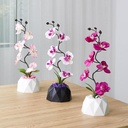 POT FLEUR DECO 35X10 CM MIX ROSE/VIOLET
