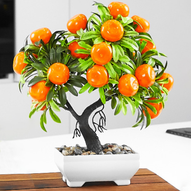 POT FLEUR DECO 26X10X6 CM ORANGE