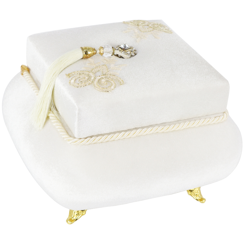 COFFRE MARRIEE 21X21X18 CM BLANC