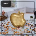 PLATEAU DECO POMME MODELE OR - 30 * 25 * 3 cm