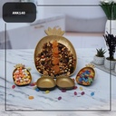SET 5 PIECES PLATEAU DECO ANANAS MODELE OR - 4(13*8*2)cm - 1(31*22*3)cm