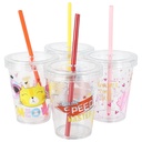 GOBELET CRYSTAL 400 ML AVEC PAILLE TRANSPARENT