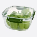 BOITE ALIMENTAIRE CARRE 3750 ML MIX COULEURS 