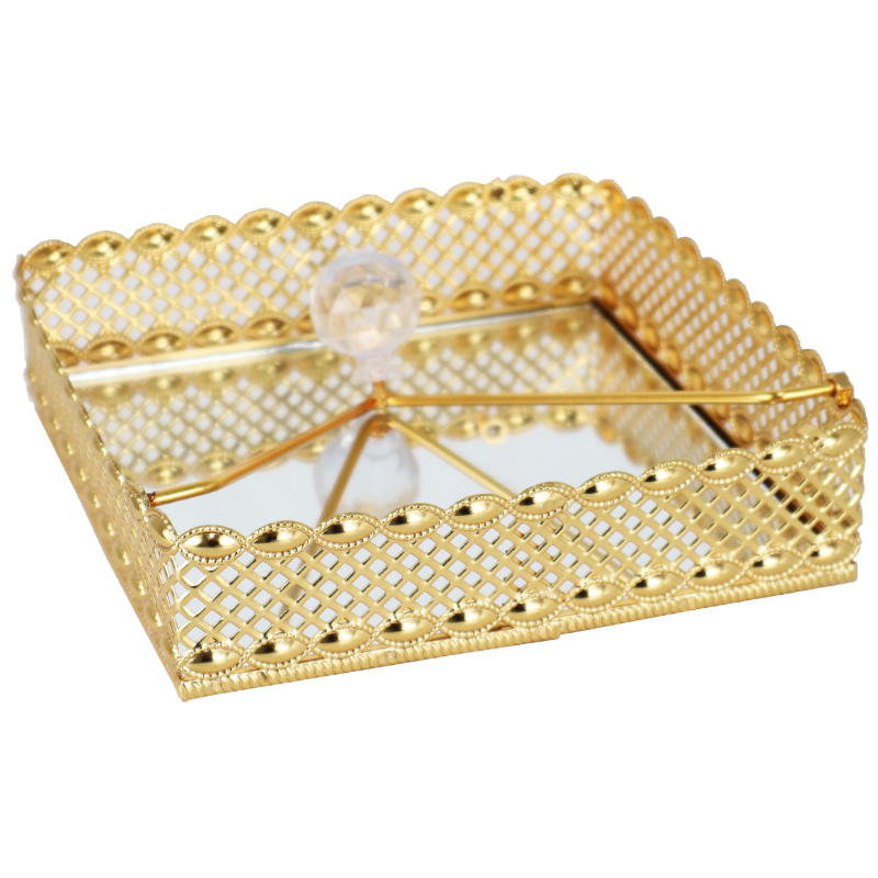 PORTE PAPIER DECO 17.5X17.5 CM MIX DESIGNS MODELE OR 