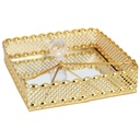 PORTE PAPIER DECO 17.5X17.5 CM MIX DESIGNS MODELE OR 
