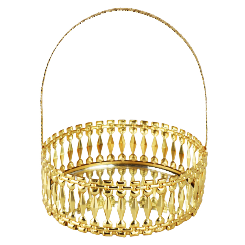 PANIER DECO 12 CM MODELE OR 