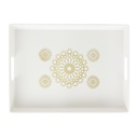 PLATEAU DECO RECTANGULAIRE PLASTIQUE GRAND MODELE 38X28 CM MIX DESIGNS